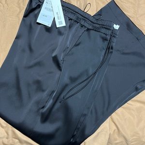 NWT Zara Black Satin Trousers